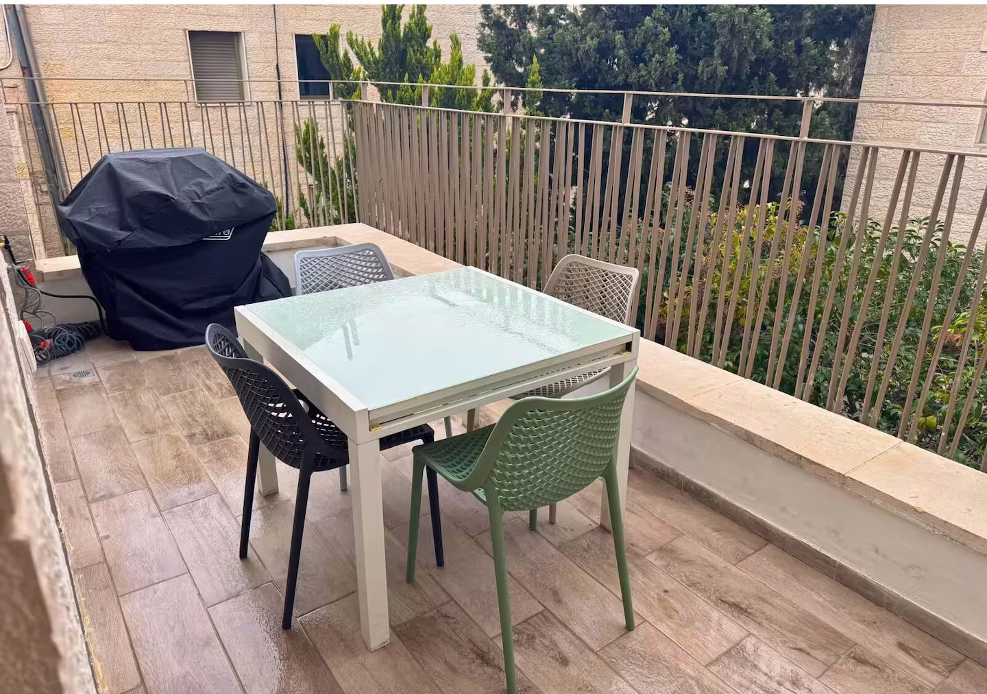 Outdoor dining under the sky.