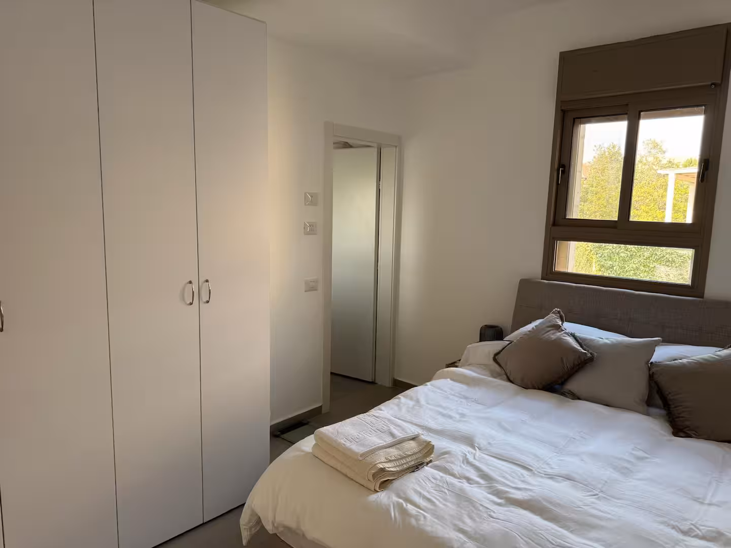 Master bedroom with closet