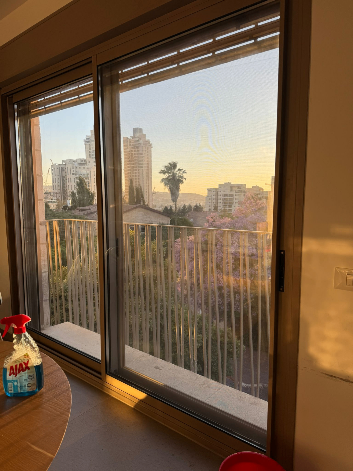 Sunset view from the balcony